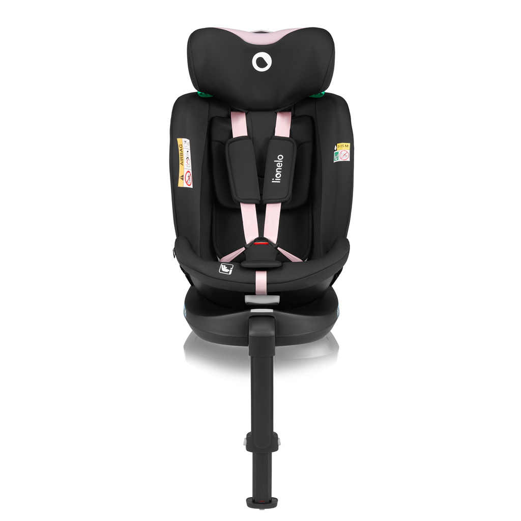 LIONELO Autósülés Navy i-Size (40-150 cm) Fekete Rózsaszín