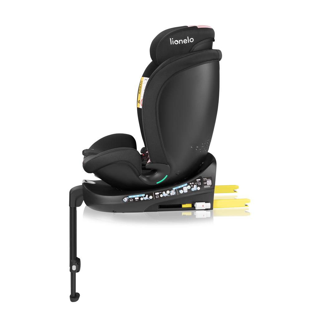 LIONELO Autósülés Navy i-Size (40-150 cm) Fekete Rózsaszín