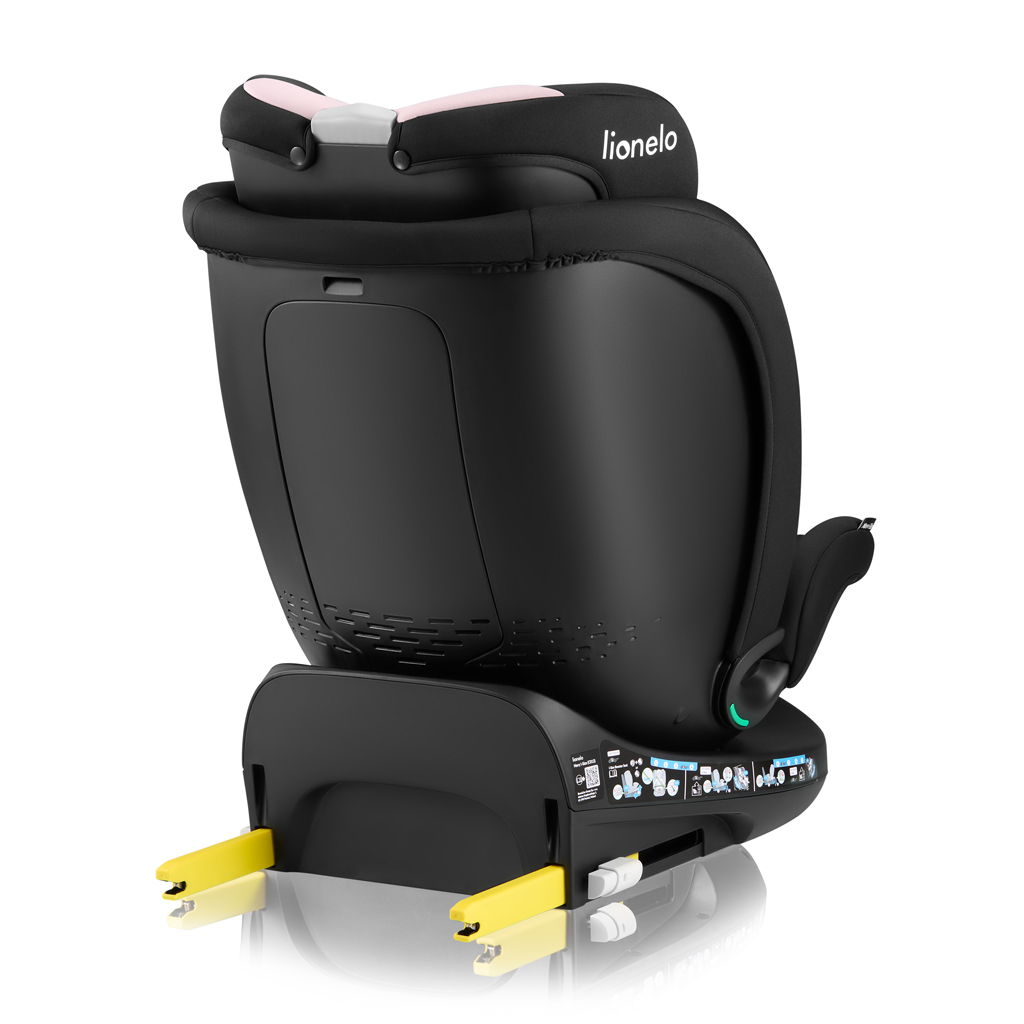 LIONELO Autósülés Navy i-Size (40-150 cm) Fekete Rózsaszín