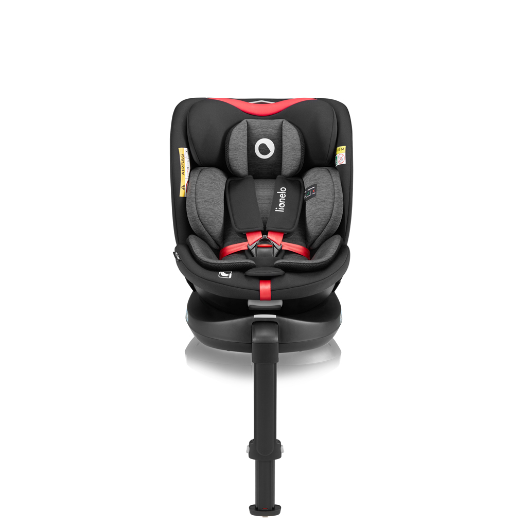 LIONELO Autósülés Navy i-Size (40-150 cm) Fekete Piros