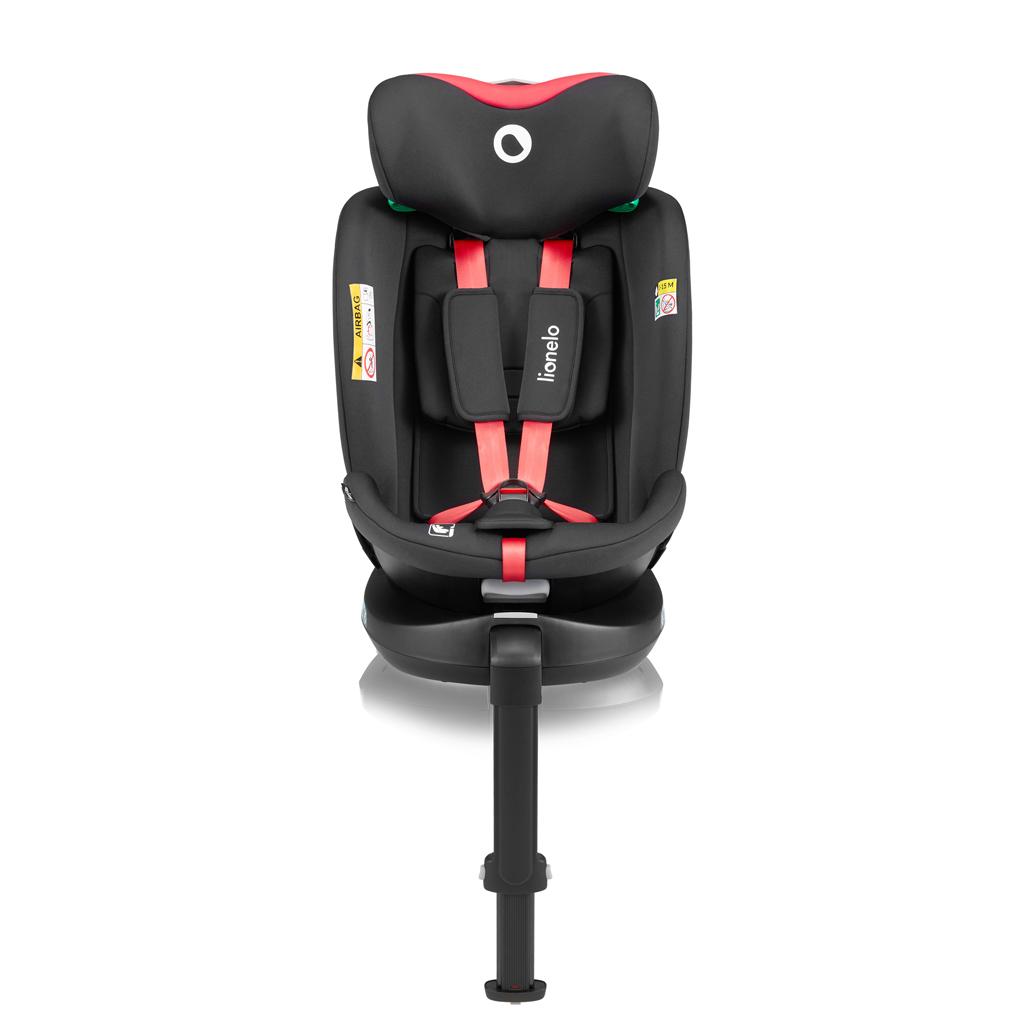 LIONELO Autósülés Navy i-Size (40-150 cm) Fekete Piros