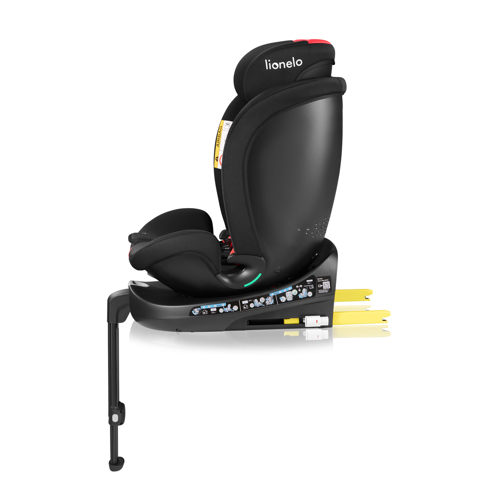 LIONELO Autósülés Navy i-Size (40-150 cm) Fekete Piros