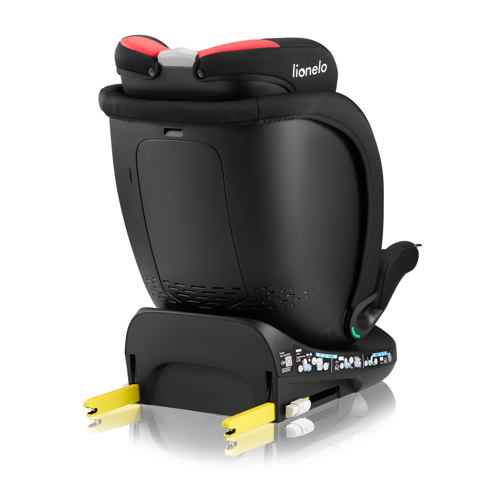 LIONELO Autósülés Navy i-Size (40-150 cm) Fekete Piros