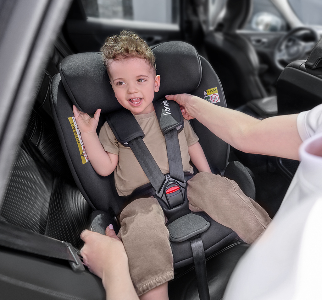 LIONELO Autósülés Navy i-Size (40-150 cm) Fekete Türkiz