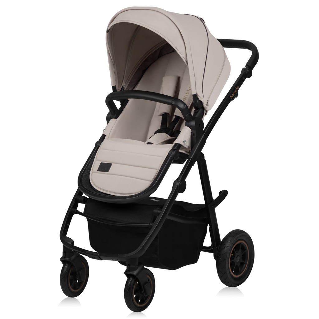 LIONELO Kombinált babakocsi Amber Plus 3 az 1-ben Bézs Homok