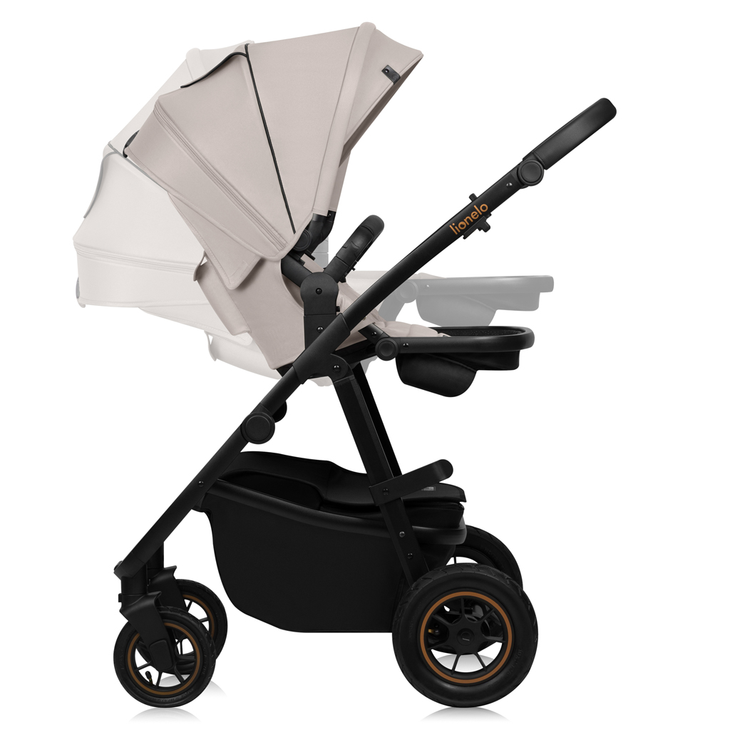 LIONELO Kombinált babakocsi Amber Plus 3 az 1-ben Bézs Homok