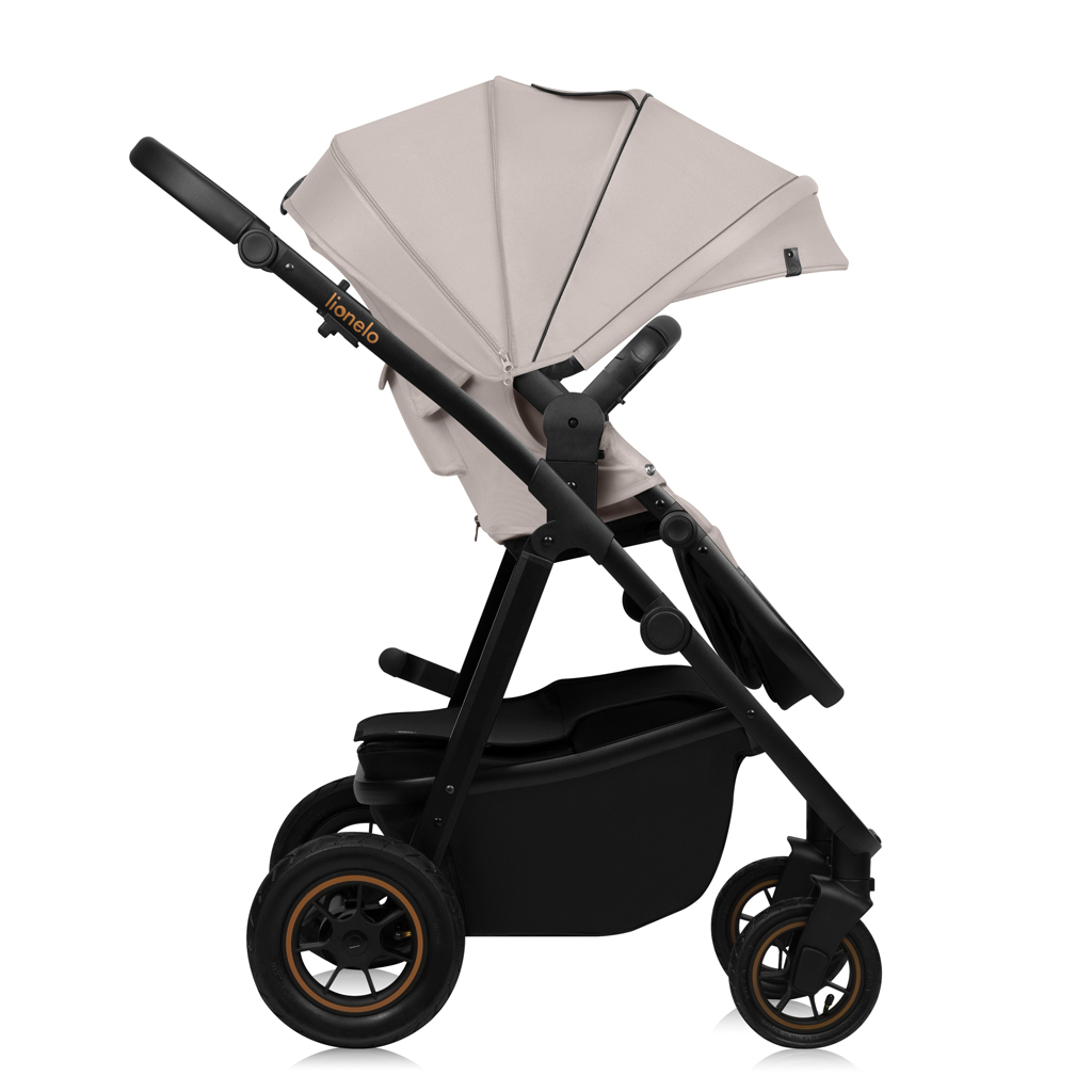 LIONELO Kombinált babakocsi Amber Plus 3 az 1-ben Bézs Homok