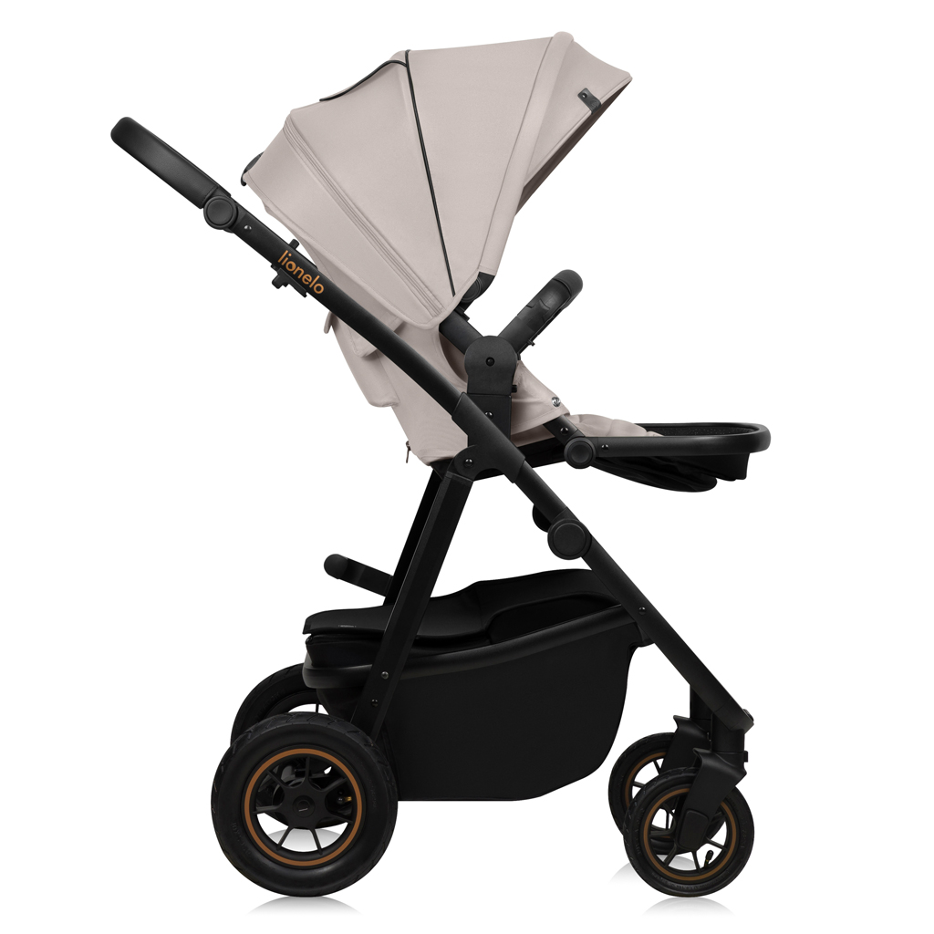 LIONELO Kombinált babakocsi Amber Plus 3 az 1-ben Bézs Homok