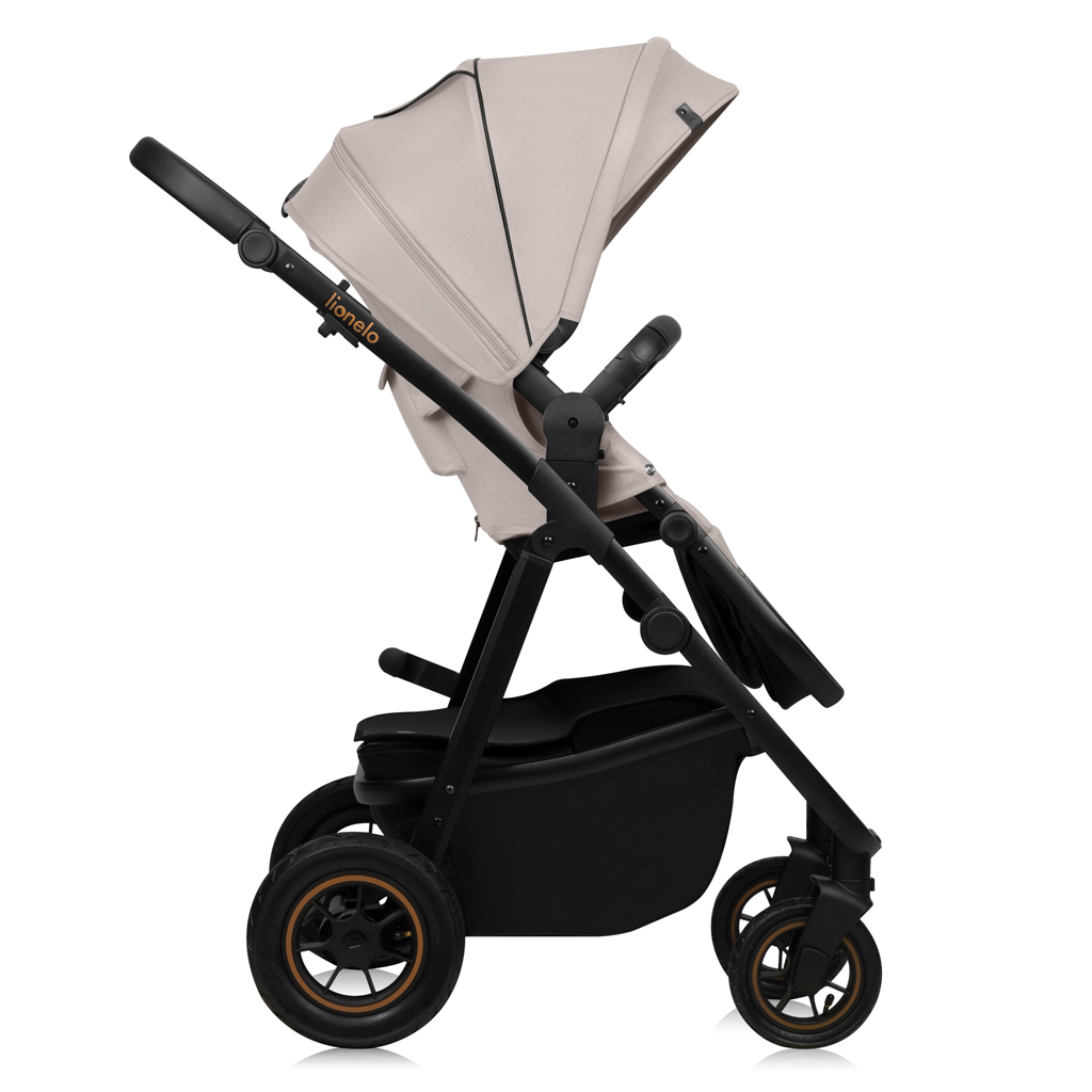LIONELO Kombinált babakocsi Amber Plus 3 az 1-ben Bézs Homok