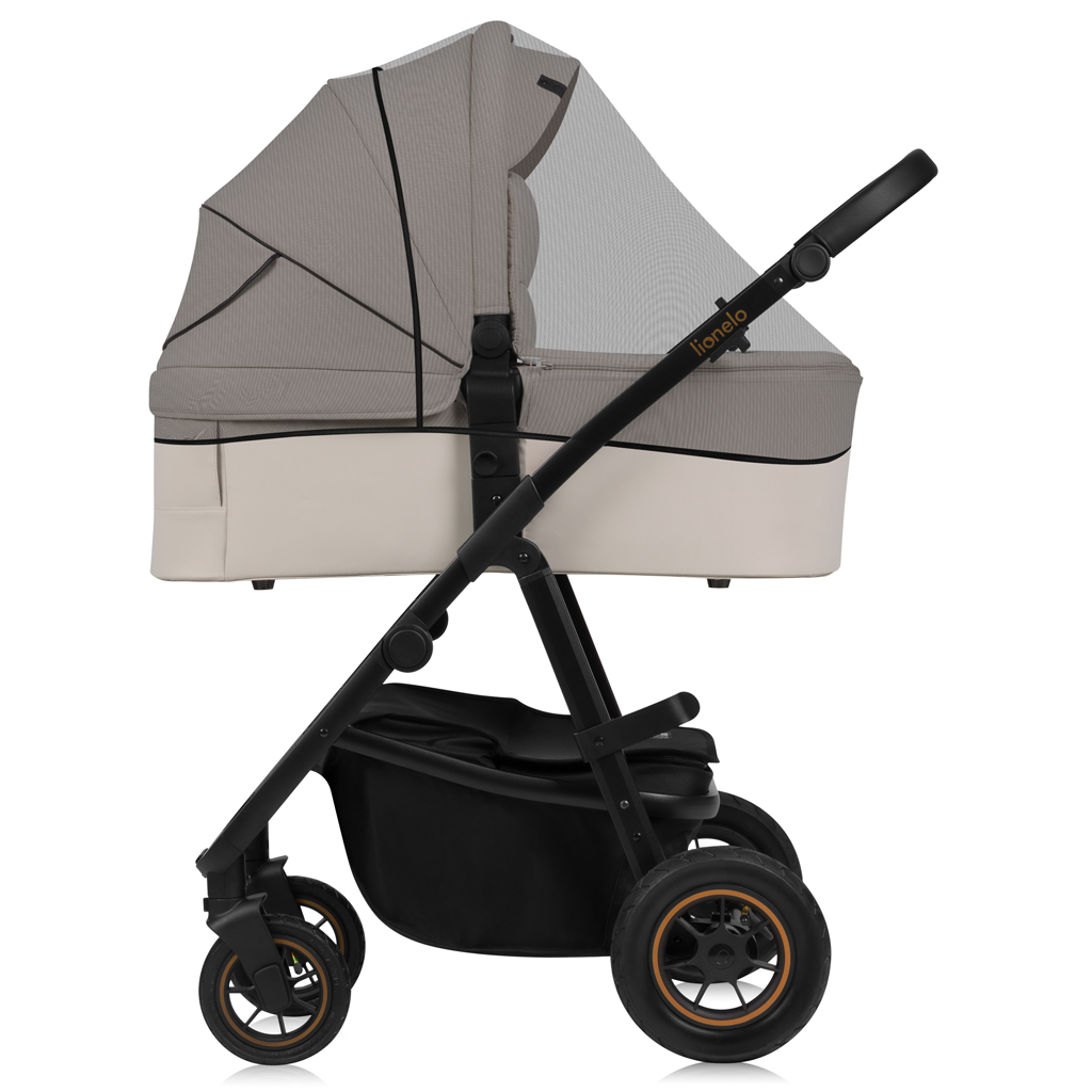 LIONELO Kombinált babakocsi Amber Plus 3 az 1-ben Bézs Homok