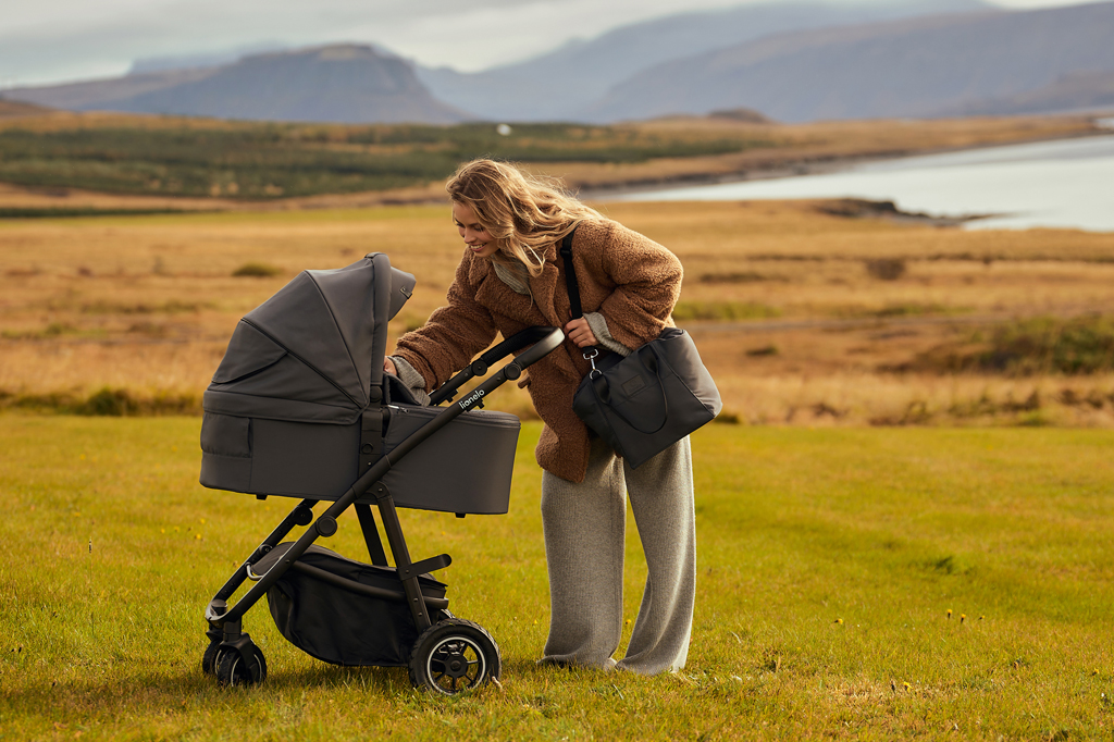 LIONELO Kombinált babakocsi Amber Plus 3 az 1-ben Zöld Erdő