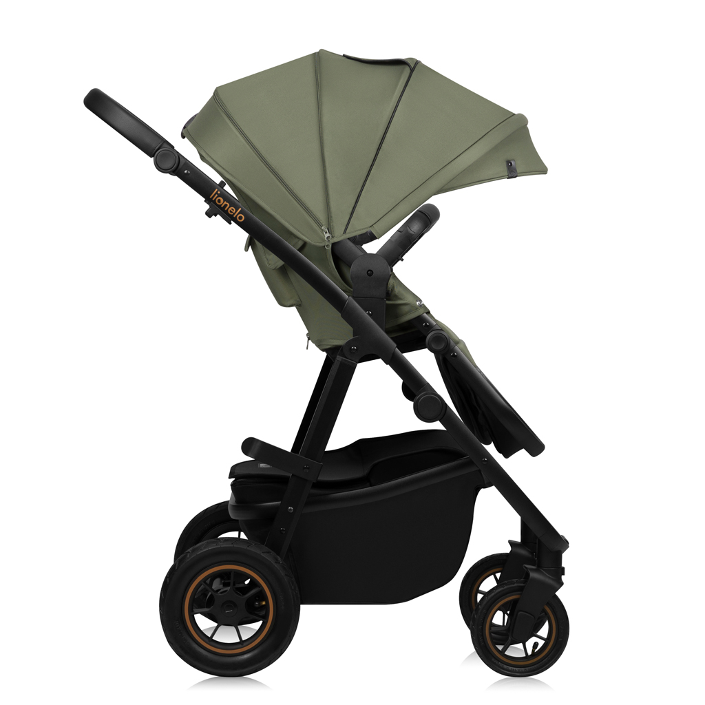 LIONELO Kombinált babakocsi Amber Plus 3 az 1-ben Zöld Erdő