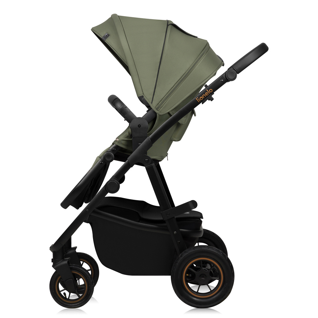LIONELO Kombinált babakocsi Amber Plus 3 az 1-ben Zöld Erdő