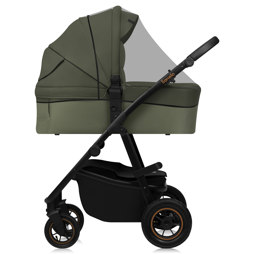 LIONELO Kombinált babakocsi Amber Plus 3 az 1-ben Zöld Erdő