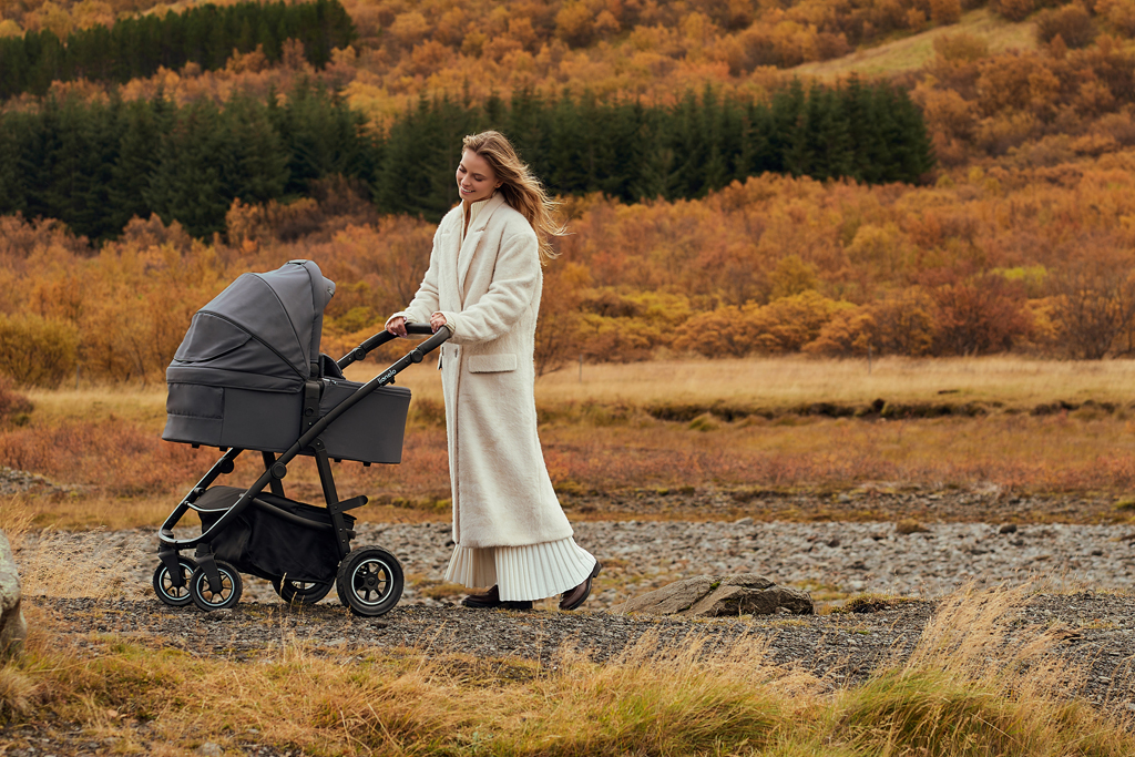 LIONELO Kombinált babakocsi Amber Plus 3 az 1-ben Szürke Grafit