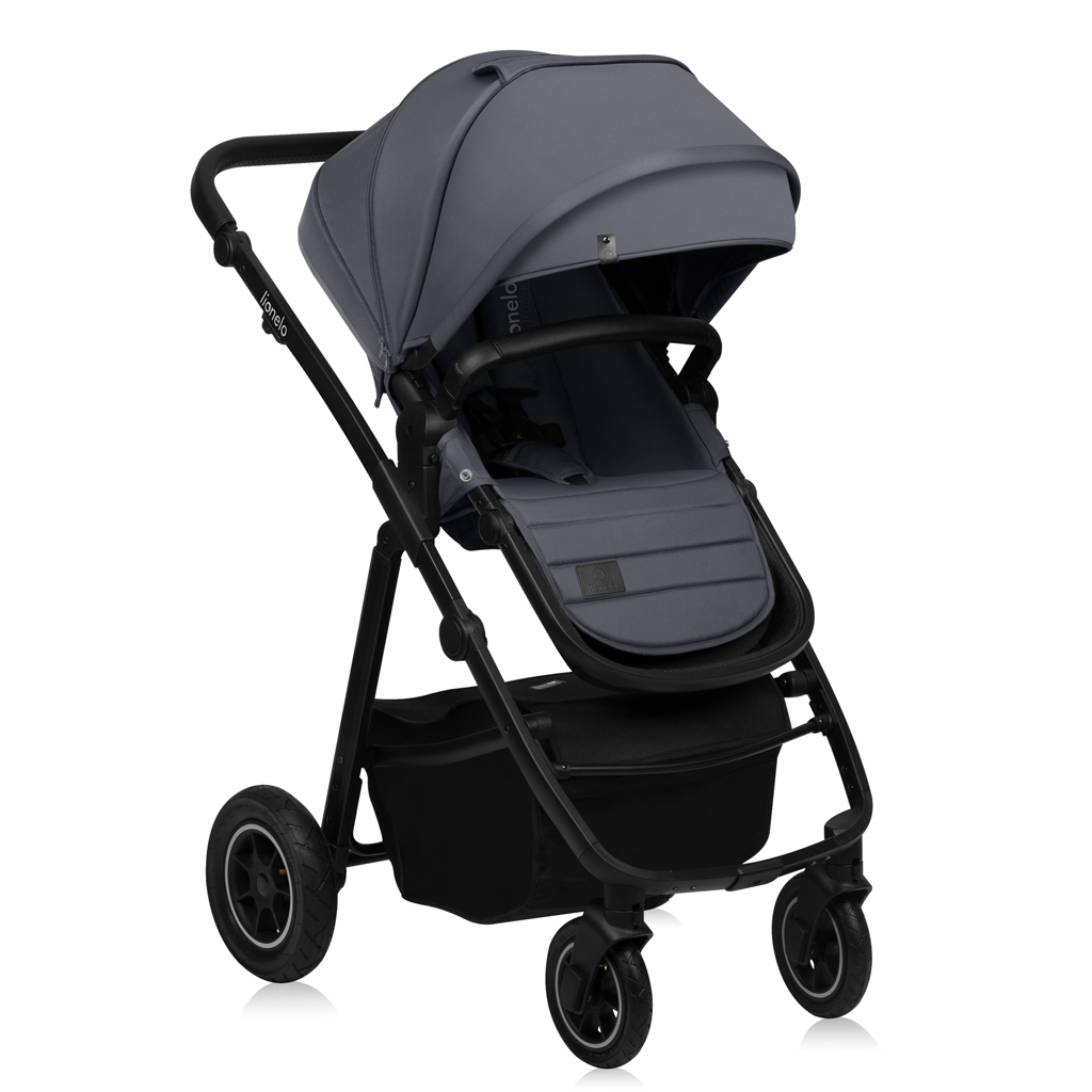 LIONELO Kombinált babakocsi Amber Plus 3 az 1-ben Szürke Grafit