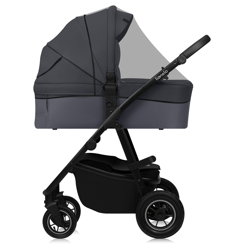 LIONELO Kombinált babakocsi Amber Plus 3 az 1-ben Szürke Grafit