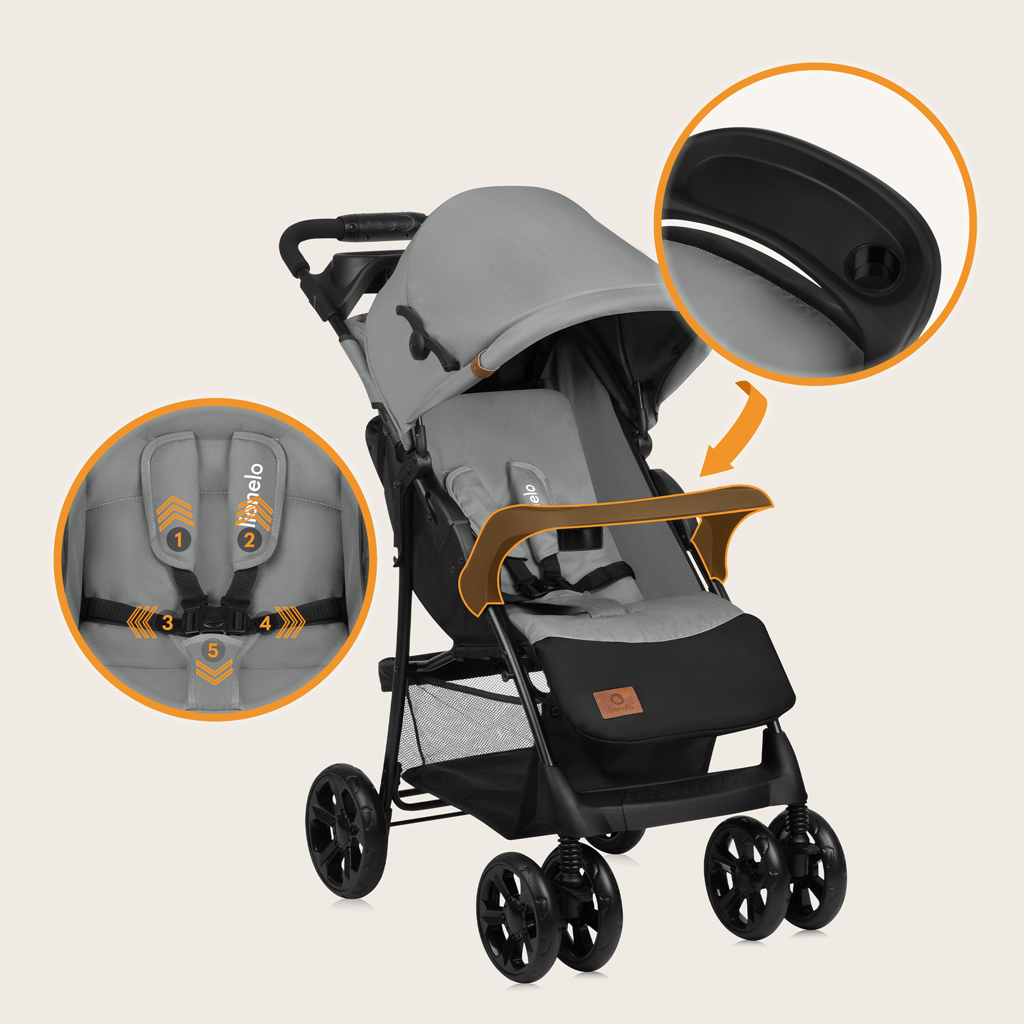 LIONELO Sport babakocsi Emma Plus Grey Dove