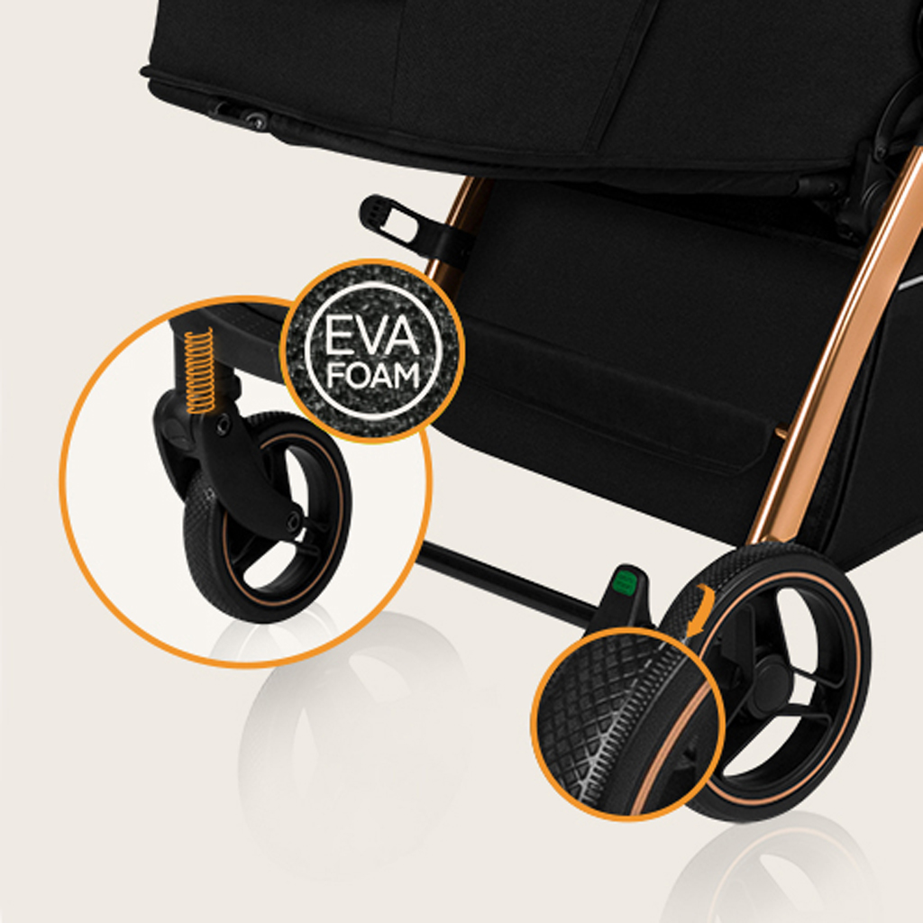 LIONELO Sport babakocsi Ingrid Black Onyx