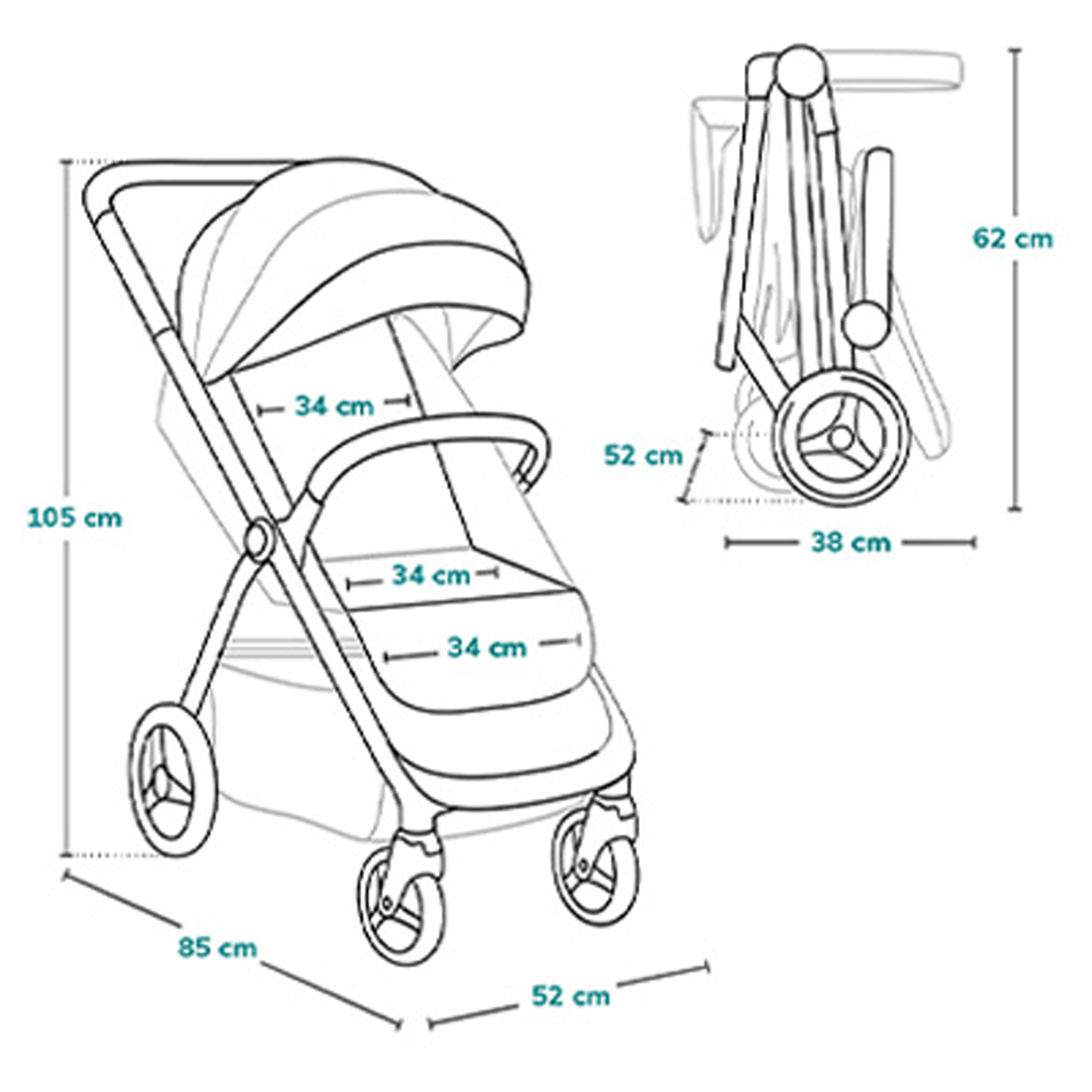 LIONELO Sport babakocsi Ingrid Black Onyx