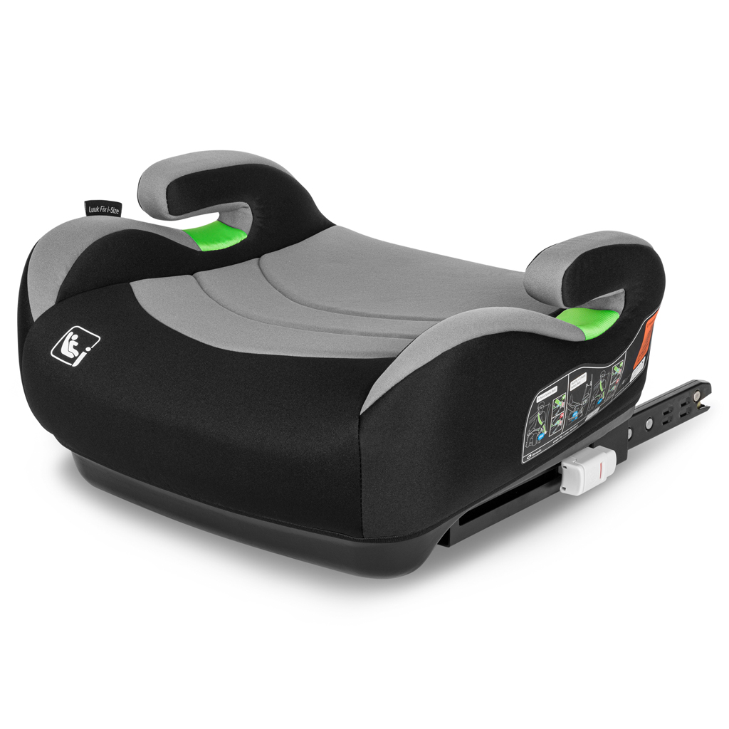 LIONELO Luuk Fix i-Size autósülés (125-150 cm) Szürke Kő