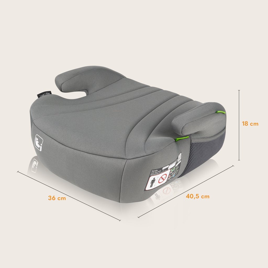 LIONELO Luuk i-Size autósülés (125-150 cm) Szürke