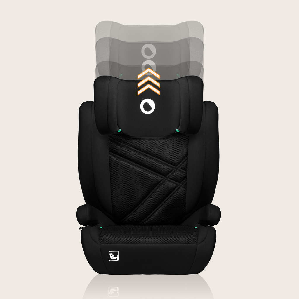 LIONELO Hugo i-Size autósülés (100-150 cm) Fekete Karbon