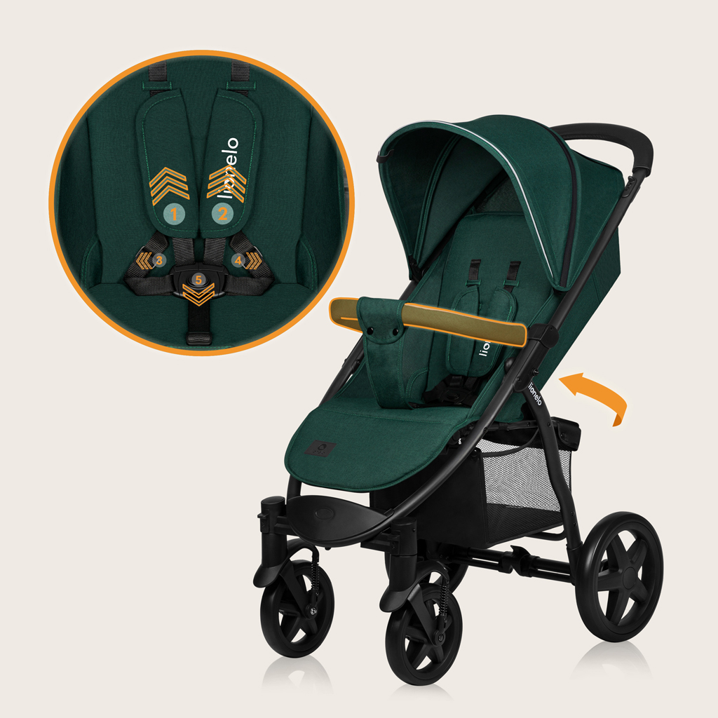 LIONELO Sport babakocsi Annet Plus Green Forest