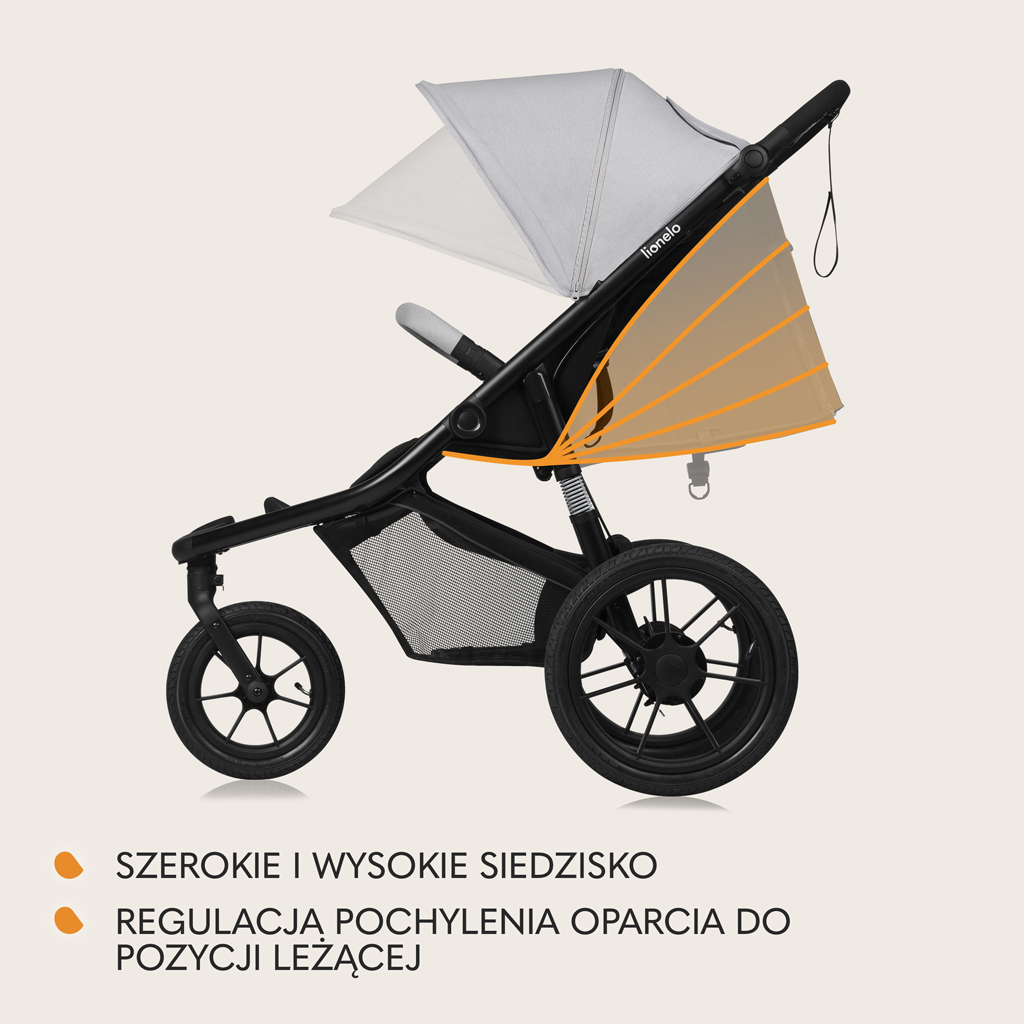 LIONELO Sport babakocsi Azura Grey Stone