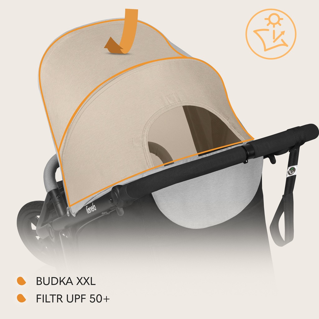 LIONELO Sport babakocsi Azura Grey Stone