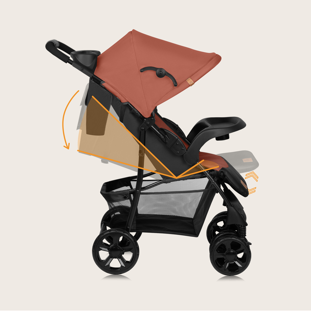 LIONELO Sport babakocsi Emma Plus Coral Pink