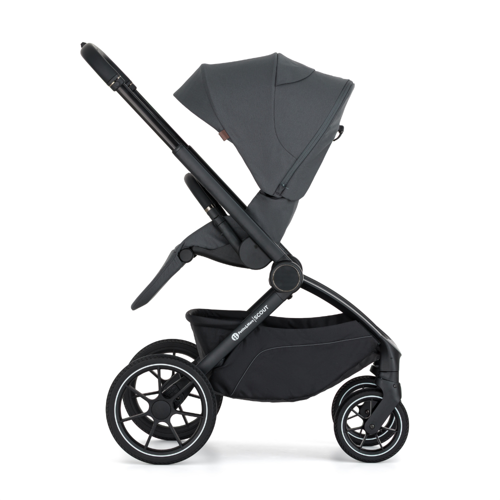 PETITE&amp;MARS Kombinált babakocsi SCOUT 2in1 Anthracite Moon