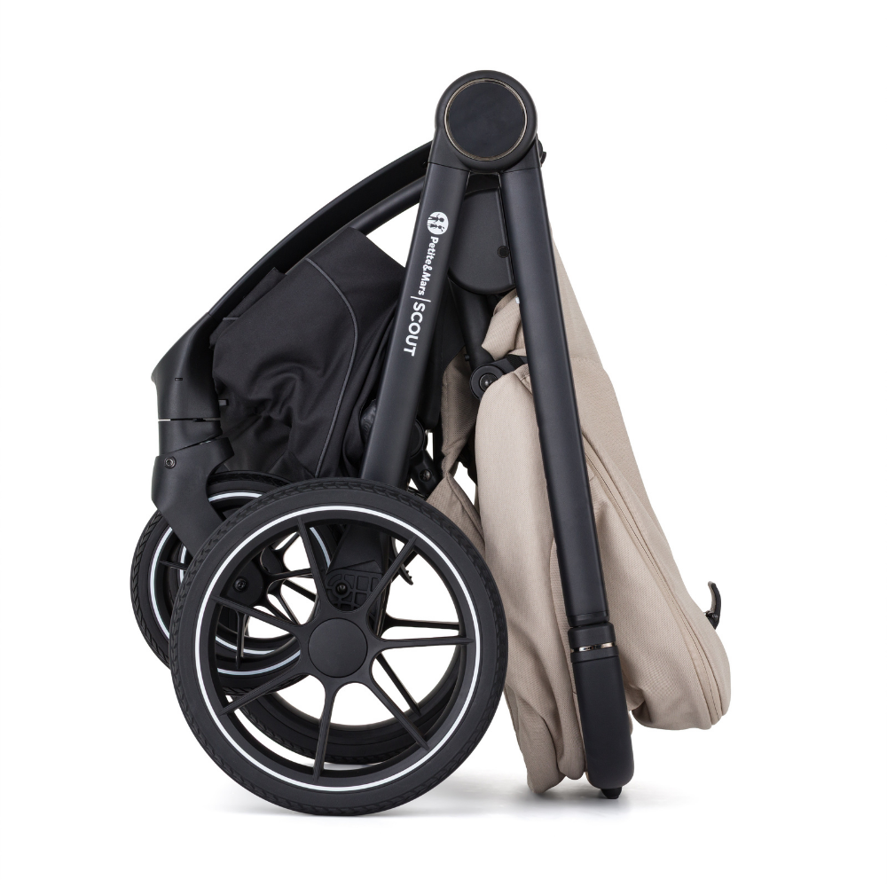 PETITE&amp;amp;amp;amp;amp;amp;amp;amp;MARS Kombinált babakocsi SCOUT 2in1 Anthracite Moon