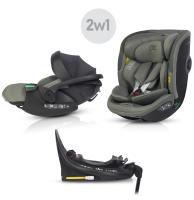 EasyGo SZETT Buz Xtd Pro  hordozó + Buz Pro Body autósülés 40-150cm + forgatható isofix talp