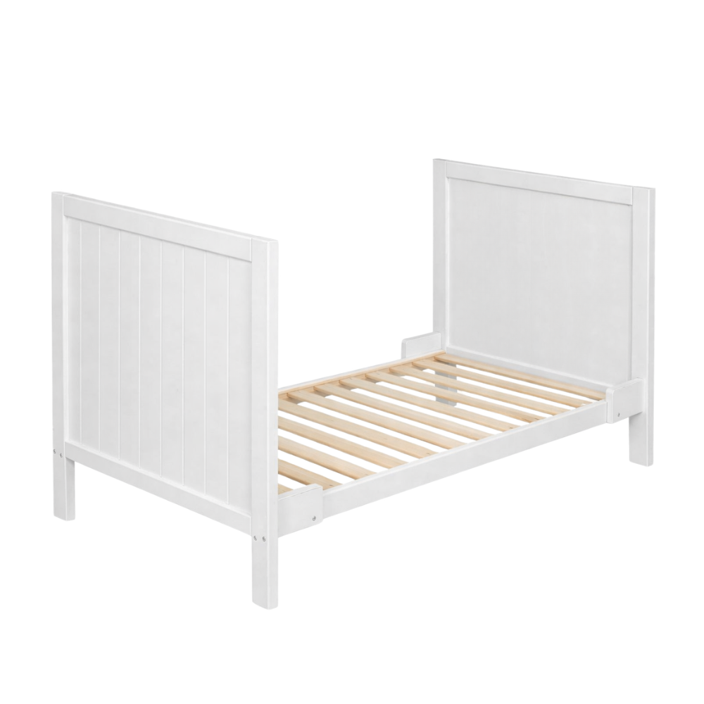 PETITE&amp;amp;amp;amp;MARS Fa kiságy Mila 3 in 1 White Wood 120x60 cm 