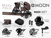 Moon Resea Fold 4in1 SZETT Összecsukható mózessel Greige