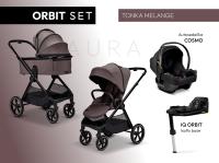 Moon AURA 4in1(hordozó + Orbit forgatható isofix)