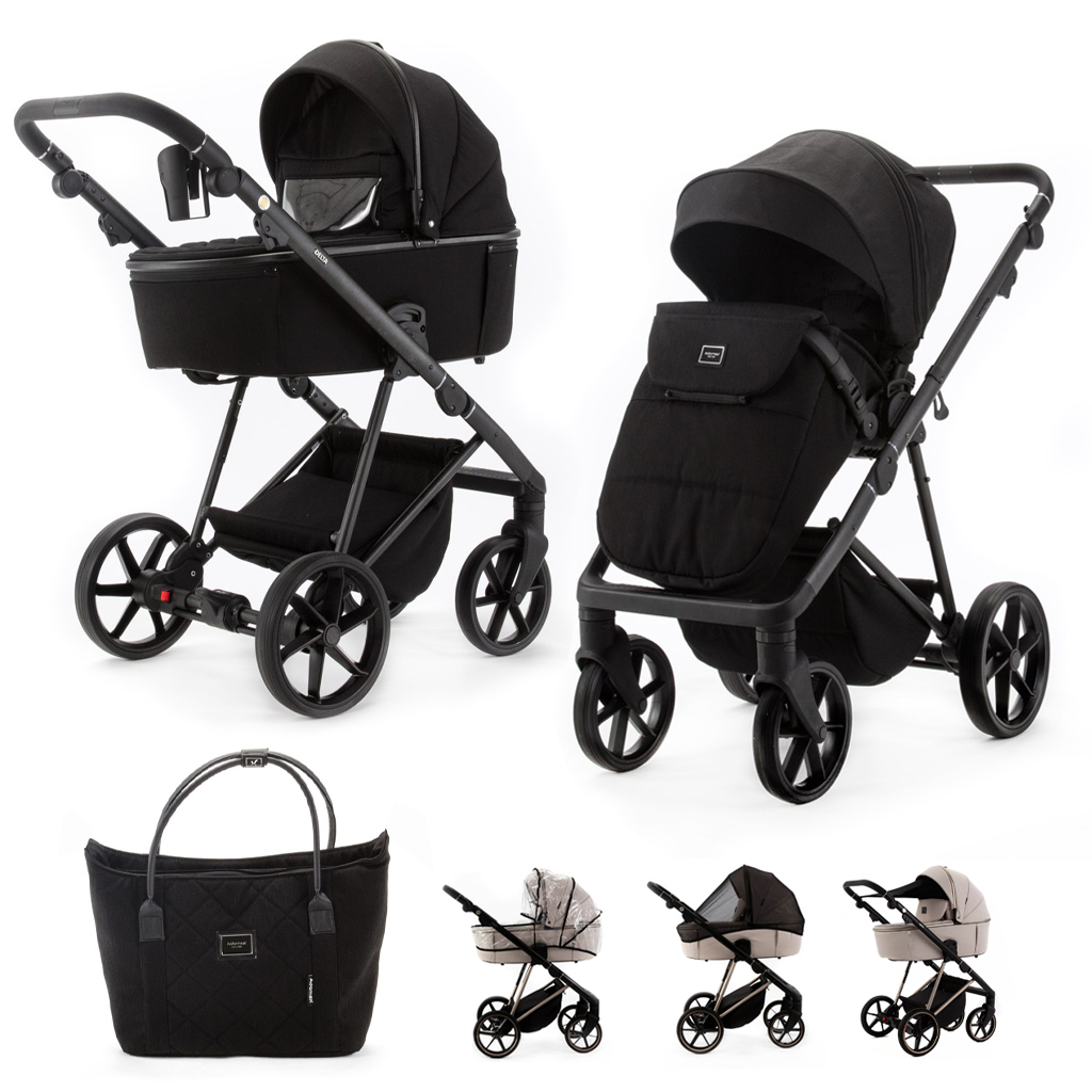 ADAMEX Kombinált babakocsi Delta Natura Carbon