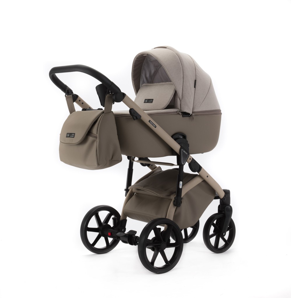 ADAMEX Kombinált babakocsi Nola Natura Cappuccino