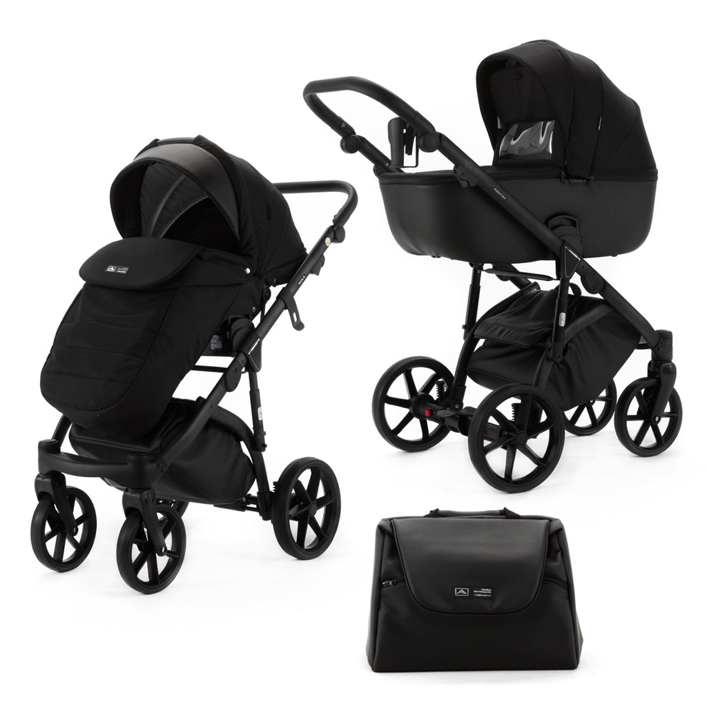 ADAMEX Kombinált babakocsi Nola Natura Carbon