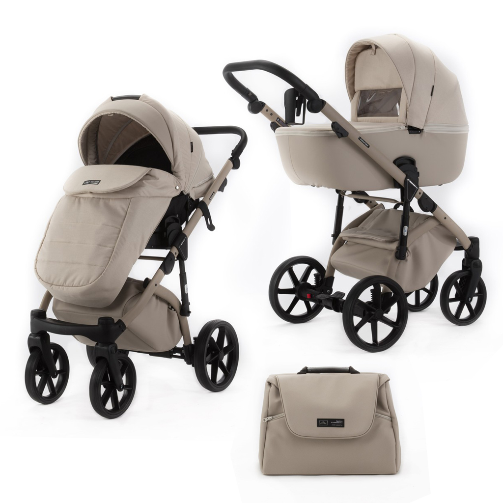 ADAMEX Kombinált babakocsi Nola Natura Vanilla