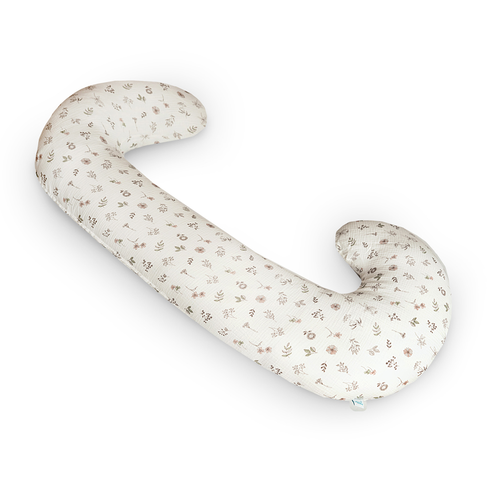 CEBA Vankúš na dojčenie Cebuška Duo Mušelín Small Twigs 300 cm