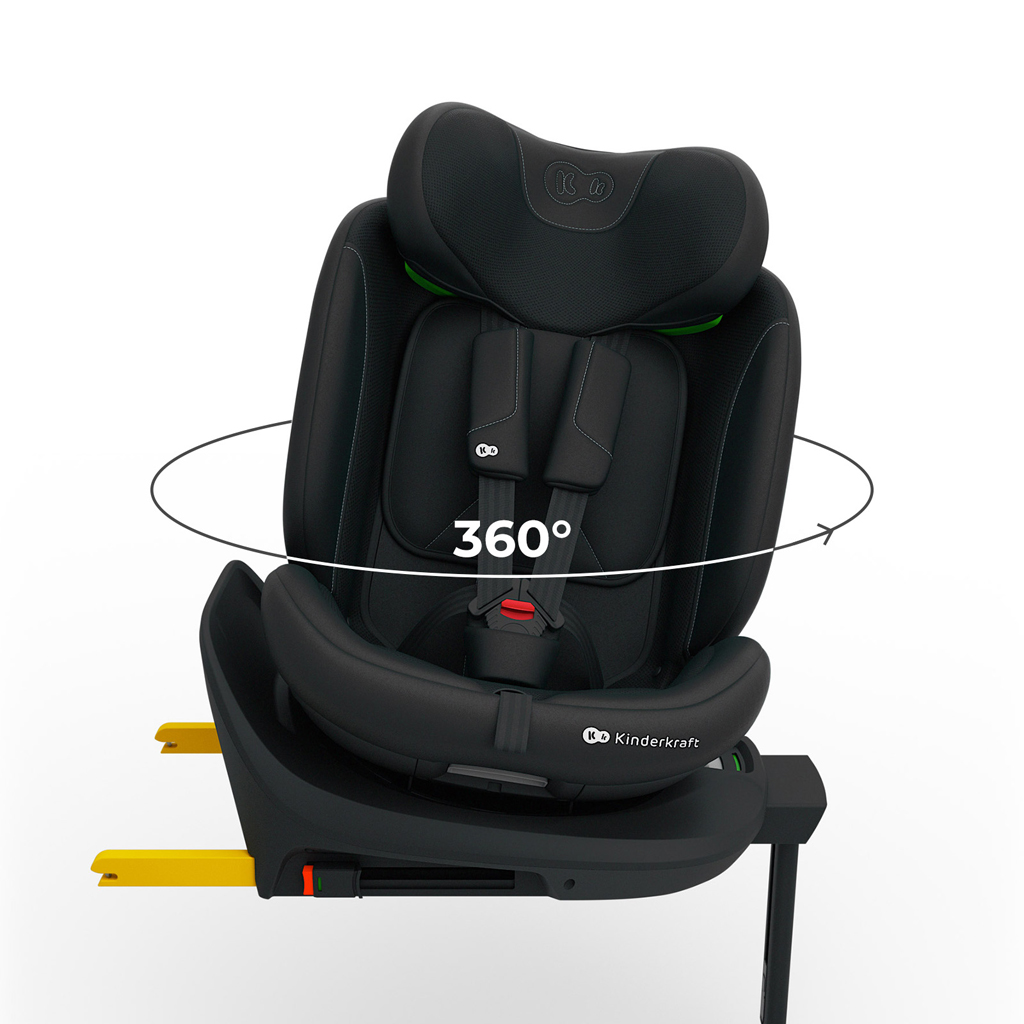 KINDERKRAFT Autósülés i-360 2 Plus (40-150 cm) Fekete