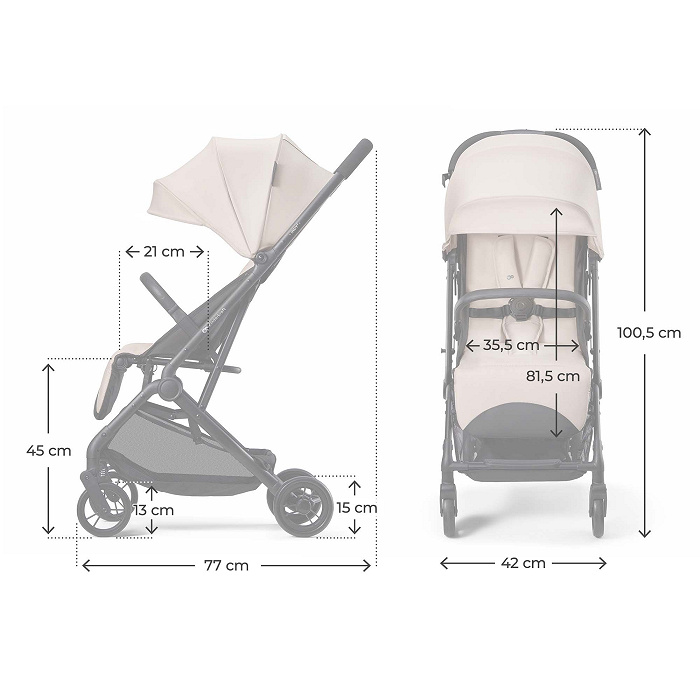 KINDERKRAFT Sport babakocsi Indy 3 Misty Beige