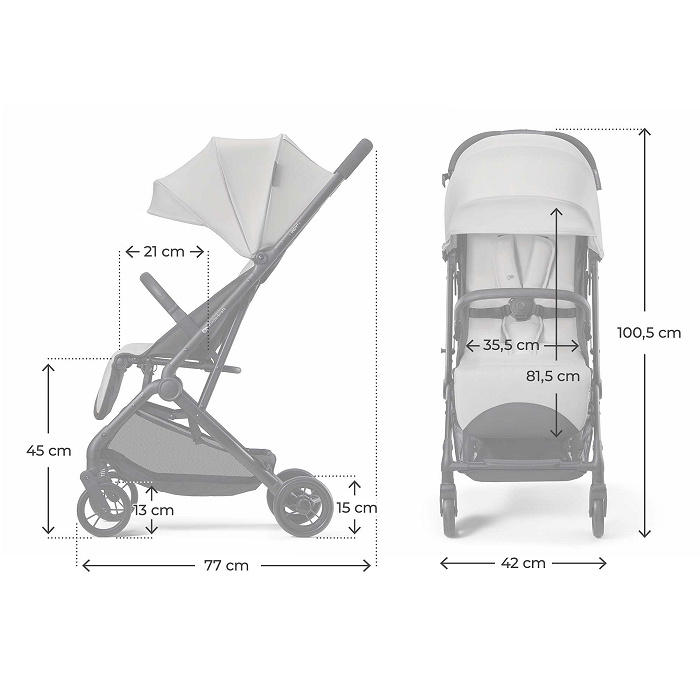 KINDERKRAFT Indy 3 Urban Grey sport babakocsi
