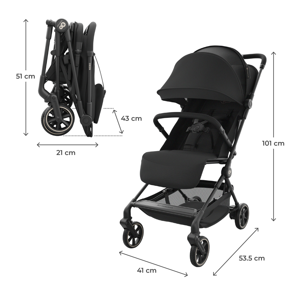 KINDERKRAFT Kočík športový Nebo Midnight Black