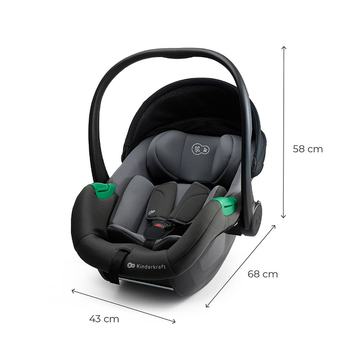 KINDERKRAFT Mink Pro 2 autósülés (0-13 kg) Szürke