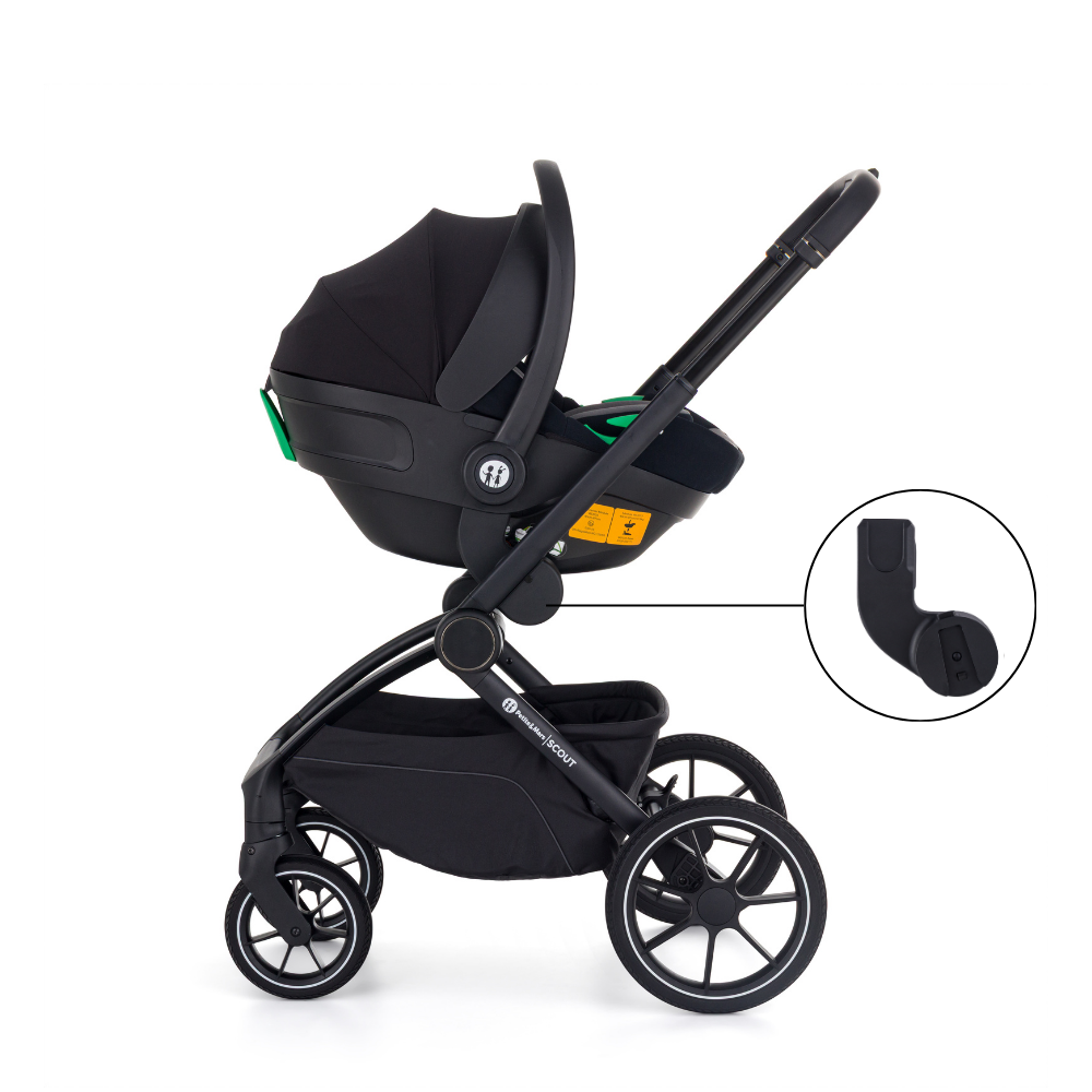 PETITE&amp;amp;amp;MARS Kombinált babakocsi SCOUT 3 az 1-ben Anthracite Moon Core Pro i-Size 