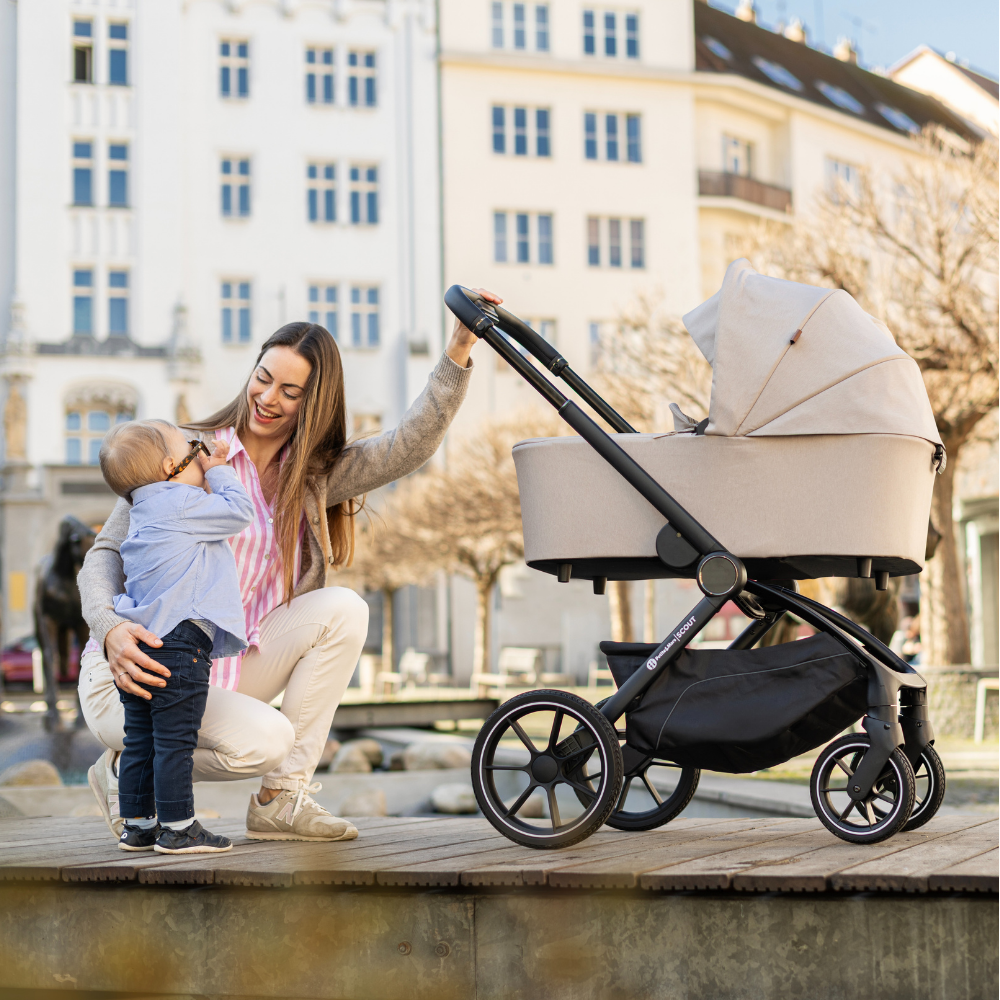 PETITE&amp;amp;amp;amp;amp;amp;amp;amp;amp;amp;amp;amp;amp;amp;MARS Kombinált babakocsi SCOUT 3 az 1-ben Soft Mousse + Core Pro i-Size