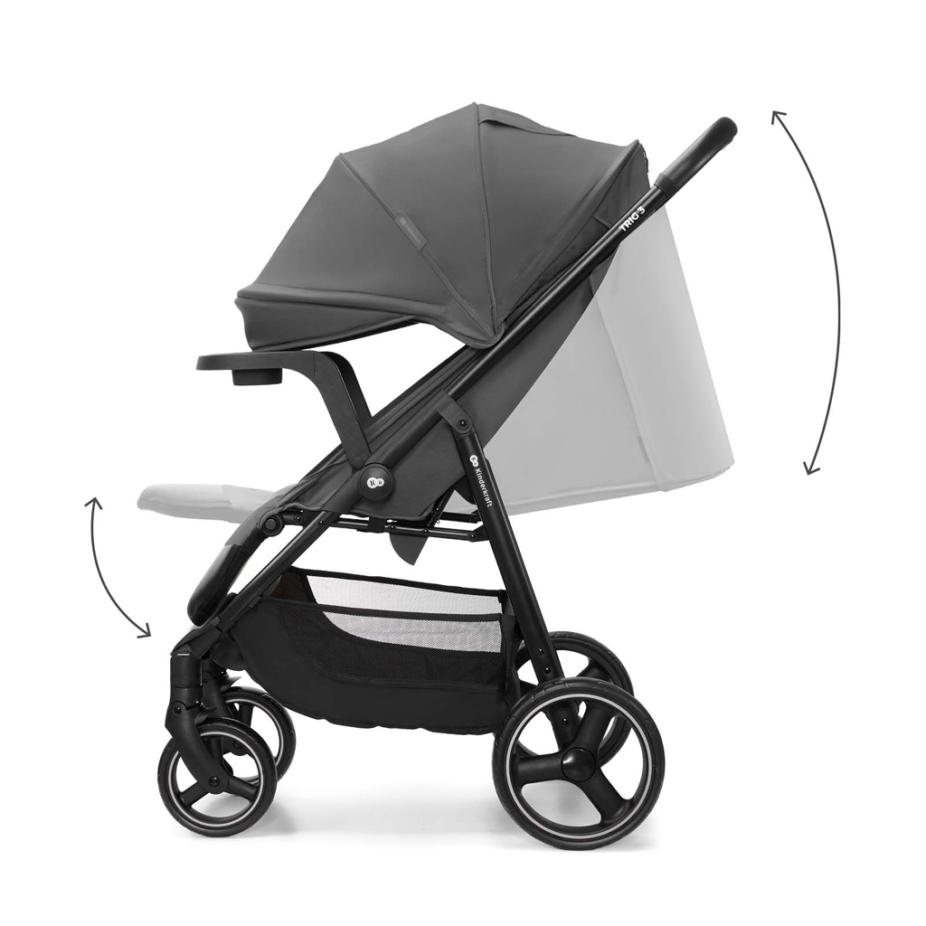 KINDERKRAFT Sport babakocsi Trig 3 Tray Granite Grey